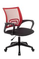 Кресло офисное TopChairs ST-Basic сетка/ткань красный фото Кресло офисное TopChairs ST-Basic сетка/ткань красный. Фото №1