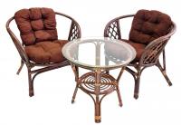 Комплект Багама дуэт с коричневыми подушками фото Комплект Багама дуэт с коричневыми подушками. Фото №1