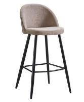 Стул барный 373B бежевый/черный