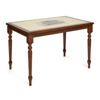 Кухонный стол с плиткой СТ 3045Р тёмный дуб (Дерево)