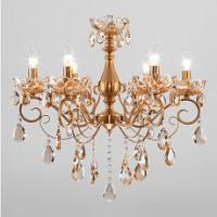 Подвесная люстра Eurosvet Escada 10109/6 бронза/тонированный хрусталь Strotskis фото Подвесная люстра Eurosvet Escada 10109/6 бронза/тонированный хрусталь Strotskis. Фото №1