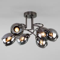 Потолочная люстра Eurosvet Roselyn 30171/6 черный жемчуг фото Потолочная люстра Eurosvet Roselyn 30171/6 черный жемчуг. Фото №1