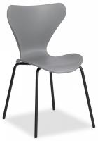 Стул Jacobsen  (mod DC 102)  пластик/металл, 50 х 46 х 82 см , серый 024/черный  (поставляется по 4 шт). Фото №1