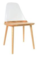 Стул DC-S123 белый/бук фото Стул DC-S123 белый/бук. Фото №1