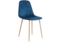 Стул Capri dark blue / wood. Фото №1