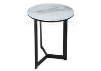 Стол стеклянный Роб D-450 мрамор белый фото Стол стеклянный Роб D-450 мрамор белый