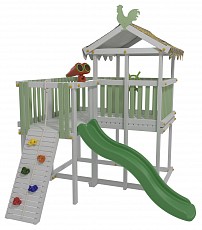 Комплекс игровой ДК4Б, бирюзовый, серый. Фото №2