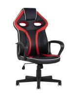 Кресло игровое TopChairs Racer Lighti черное с красным фото Кресло игровое TopChairs Racer Lighti черное с красным. Фото №1