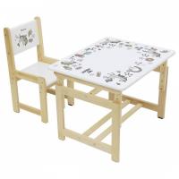 Набор учебный Polini kids Eco 400 SM, белый фото Набор учебный Polini kids Eco 400 SM, белый. Фото №1