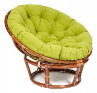 Кресло PAPASAN  23/01 W /с подушкой/ Pecan (орех), флок Олива, 23 фото Кресло PAPASAN  23/01 W /с подушкой/ Pecan (орех), флок Олива, 23. Фото №1