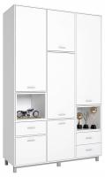 Шкаф комбинированный Polini Kids Mirum, белый фото Шкаф комбинированный Polini Kids Mirum, белый. Фото №1