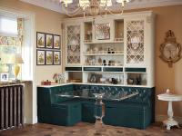 Кухонный угловой диван с буфетом Благо 7 Б 7.1-1 ЛУ