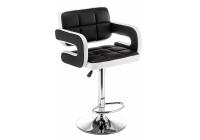 Барный стул Bent черный / белый