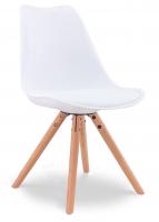 Стул PW072Y белый/бук фото Стул PW072Y белый/бук. Фото №1