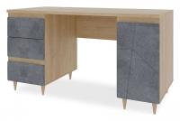 Киото СТЛ.339.06 Стол Дуб небраска/Бетон тёмный. Фото №1