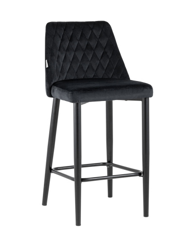 Стул полубарный Диего велюр черный. Фото №2