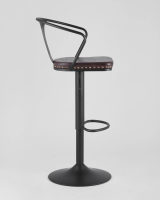 Стул барный TOLIX ARMS SOFT черный матовый. Фото