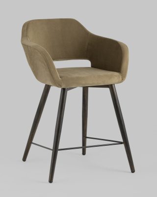 Стул полубарный Саймон велюр капучино. Фото №3