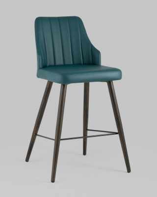 Стул полубарный Коналл экокожа темно-синий. Фото №3