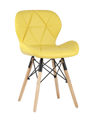 Стул Бон экокожа желтый фото Стул Бон экокожа желтый. Фото №2