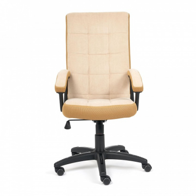 Кресло TRENDY флок/ткань, бежевый/бронза, 7/TW-21. Фото №2