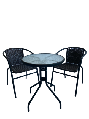 Комплект садовый "Бистро" BISTRO с круглым столом фото Комплект садовый "Бистро" BISTRO с круглым столом. Фото №3