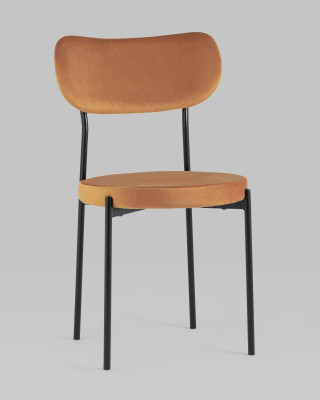 Стул Барбара велюр терракотовый. Фото