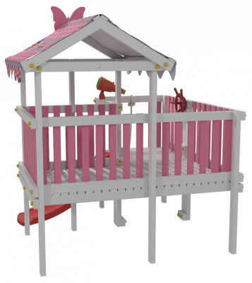 Комплекс игровой ДК8Р, розовый, серый. Фото №4