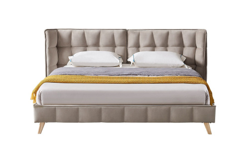 Кровать HUSK 8705 бежевая. Фото №10