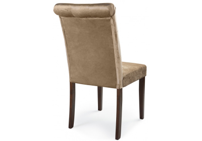 Стул деревянный Amelia dark walnut / fabric beige. Фото №4