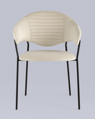 Стул Алексис велюр бежевый фото Стул Алексис велюр бежевый. Фото №5