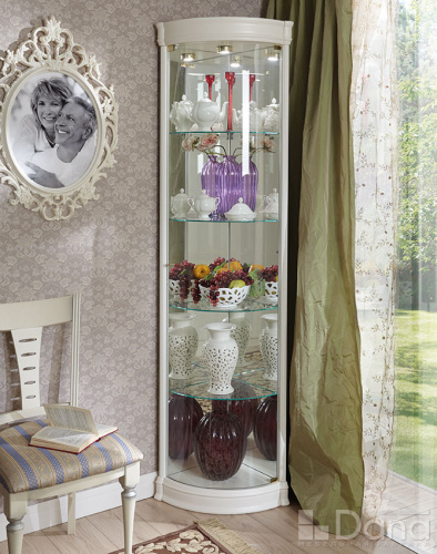 Угловая витрина №528 CR creme фото Угловая витрина №528 CR creme. Фото №1