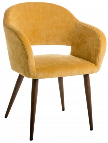 Кресло Oscar Жёлт/Тёмный Орех. Фото №2