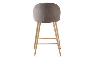 Стул полубарный 373B-2 бежевый/дерево. Фото