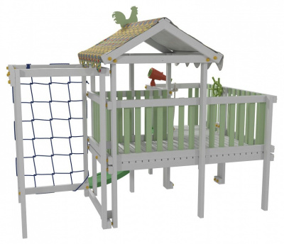 Комплекс игровой ДК9Б, бирюзовый, серый. Фото №4