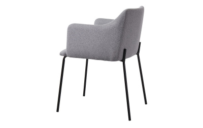 Стул C-961 серый/матовый черный. Фото №5