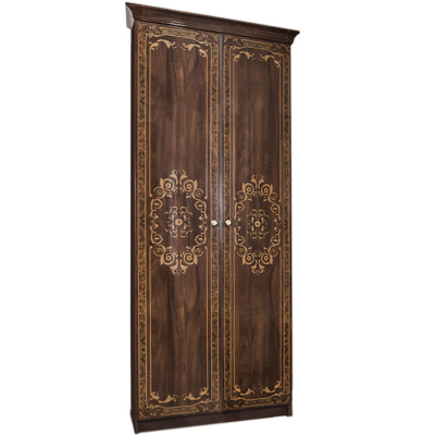 Шкаф 2-ств Патрисия крем корень глянец. Фото