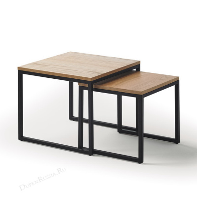 Комплект из двух квадратных столиков CT-907 Дуб. Фото №3