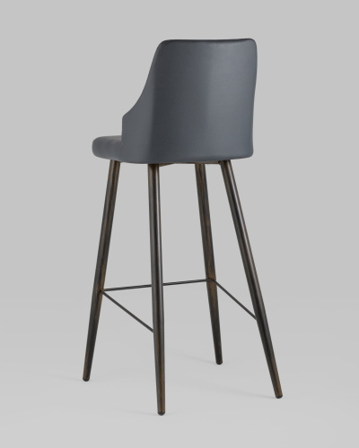 Стул барный Коналл экокожа антрацит. Фото №7