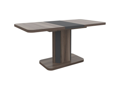 Стол раскладной А56 120/160x80 см вяз каменный/графит фото Стол раскладной А56 120/160x80 см вяз каменный/графит. Фото №2