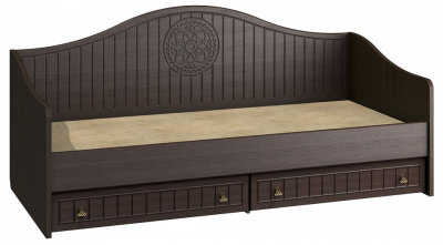 кровать Монблан  венге/орех шоколадный. Фото