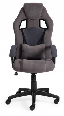 Кресло DRIVER флок/ткань, серый/серый, 29/12. Фото №2