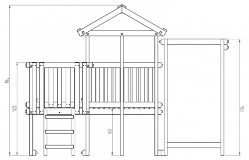 Комплекс игровой ДК10Р, розовый, серый. Фото №10