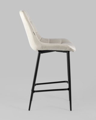 Стул полубарный Флекс велюр бежевый фото Стул полубарный Флекс велюр бежевый. Фото №4