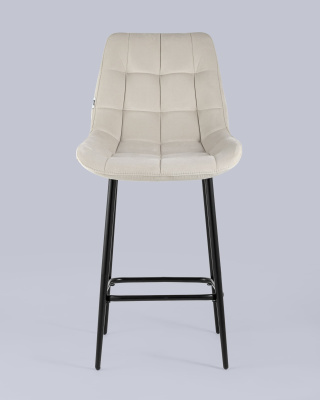 Стул полубарный Флекс велюр бежевый фото Стул полубарный Флекс велюр бежевый. Фото №5