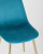 Стул Валенсия велюр аквамарин золотые ножки фото Стул Валенсия велюр аквамарин золотые ножки. Фото №9