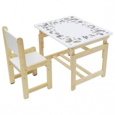 Набор учебный Polini kids Eco 400 SM, белый фото Набор учебный Polini kids Eco 400 SM, белый. Фото №3