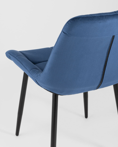 Стул Флекс велюр синий. Фото №8