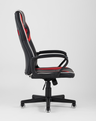 Кресло игровое TopChairs Racer Lighti черное с красным фото Кресло игровое TopChairs Racer Lighti черное с красным. Фото №4
