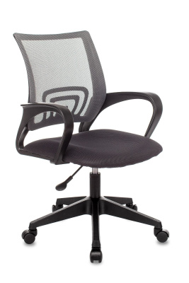 Кресло офисное TopChairs ST-Basic сетка/ткань серый фото Кресло офисное TopChairs ST-Basic сетка/ткань серый. Фото №2